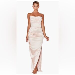 House of CB Adrienne in Champagne Satin